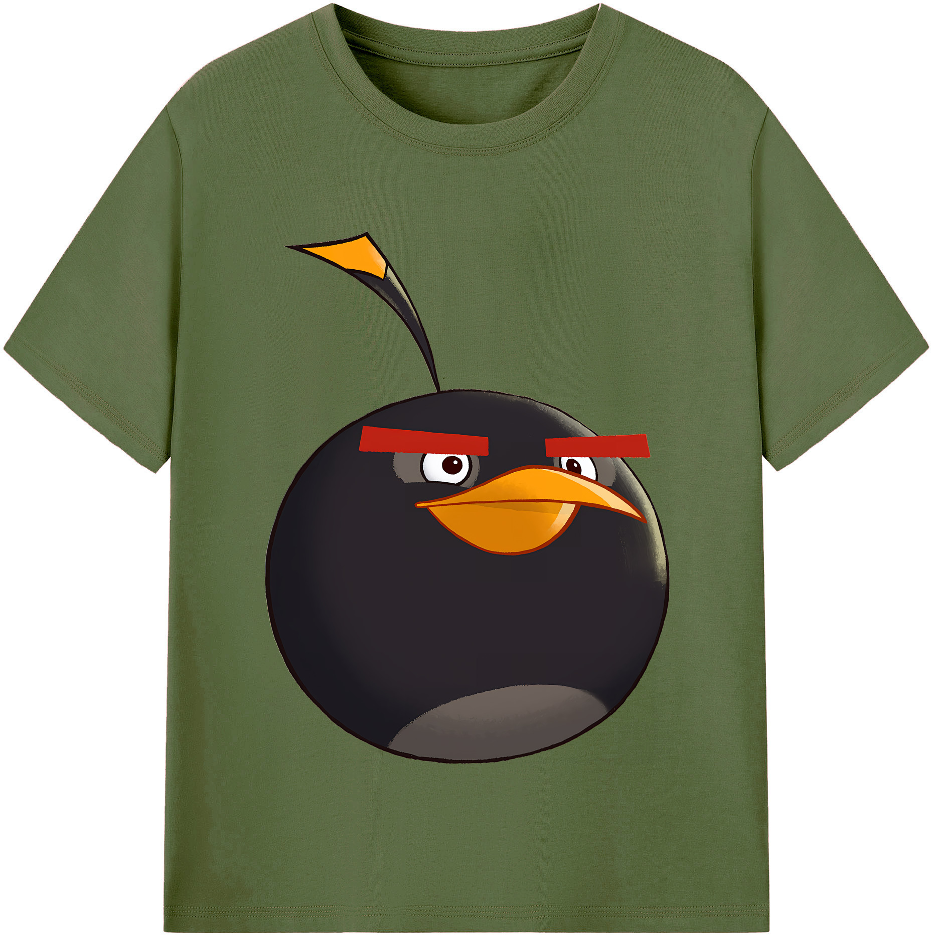 （画像用） Angry Birds アングリーバード 綿100％半袖Tシャツ（フロントプリント）
